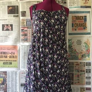 Floral and Lace Plus Size Dress